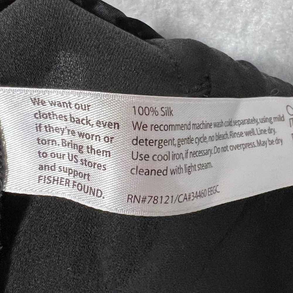 Eileen Fisher 3X Black Silk Pants Plus Size Elastic Waist Trousers‎ - Picture 6 of 14